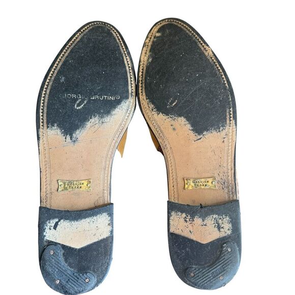 Vintage Georgio Brutini Snakeskin Loafers Mens Size 9